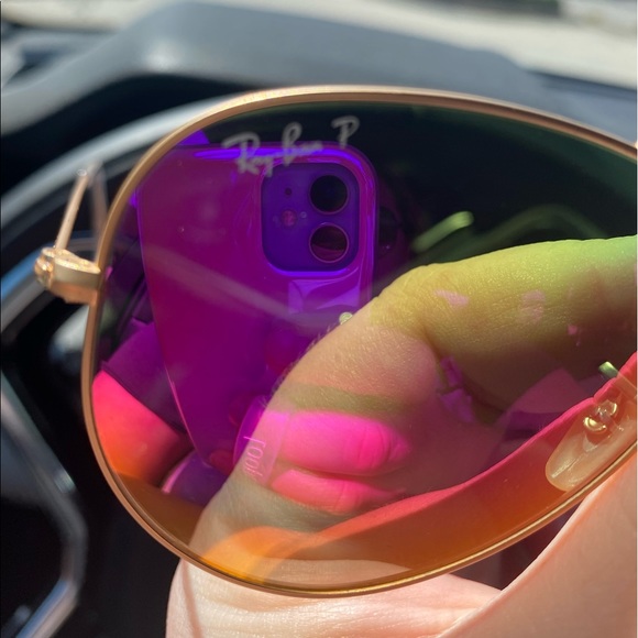 Ray-Ban polarized Aviator Sunglasses - Picture 1 of 4